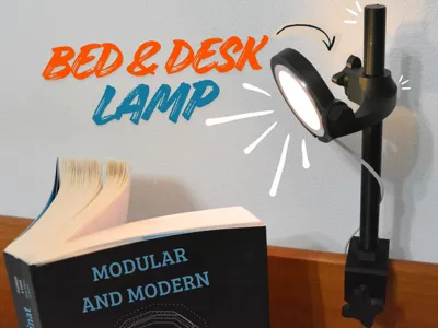 Modern, Modular Bed & Desk Lamp (LED Kit 001)