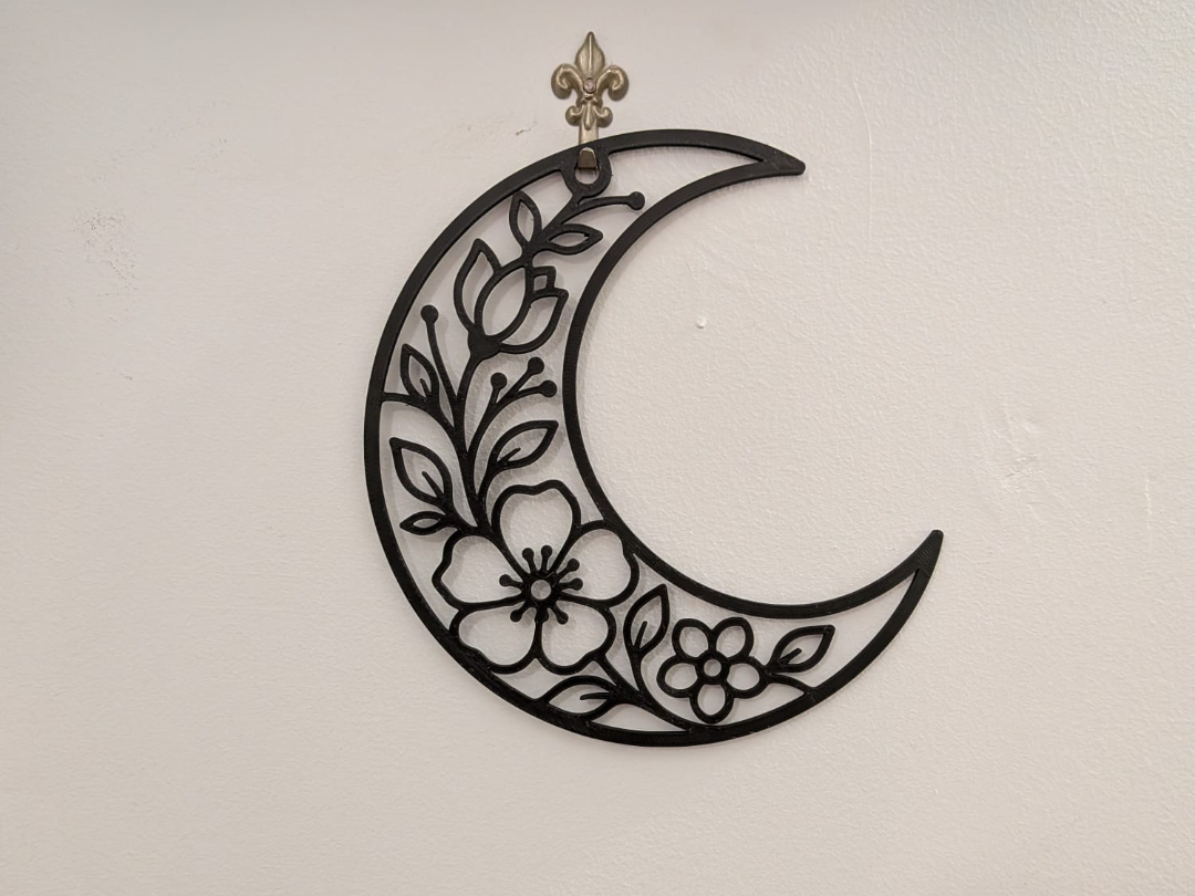 Floral Crescent Moon