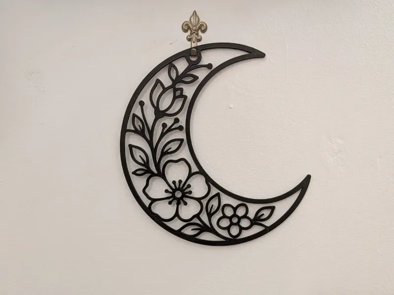 Floral Crescent Moon
