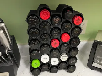 HexStack Modular Spice Rack