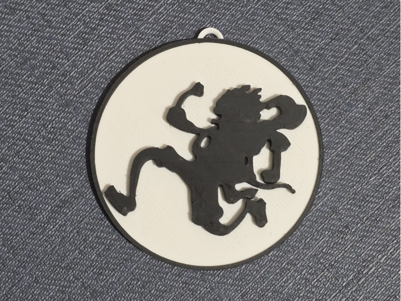Portachiavi Flat Luffy Gear 5 – One Piece