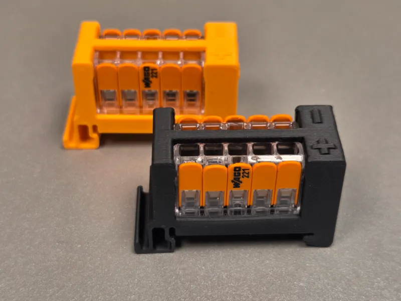 WAGO Distribution Block. (221-415) DIN-Rail mount