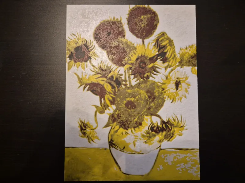 Sonnenblumen 4-farbig