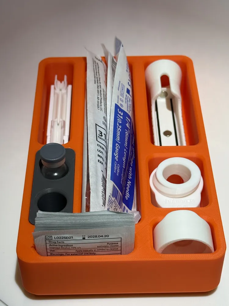 Injection Helper Zepbound Injection Assist Travel Insert/Vial V2 - Free 3D Print Model ...