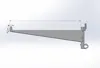 Single-plate vertical with one hook, 150mm in length
