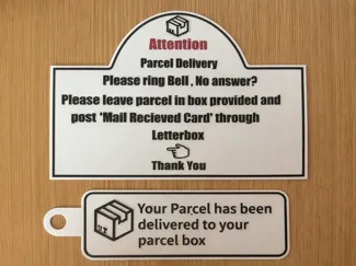 Parcel Delivery Signs