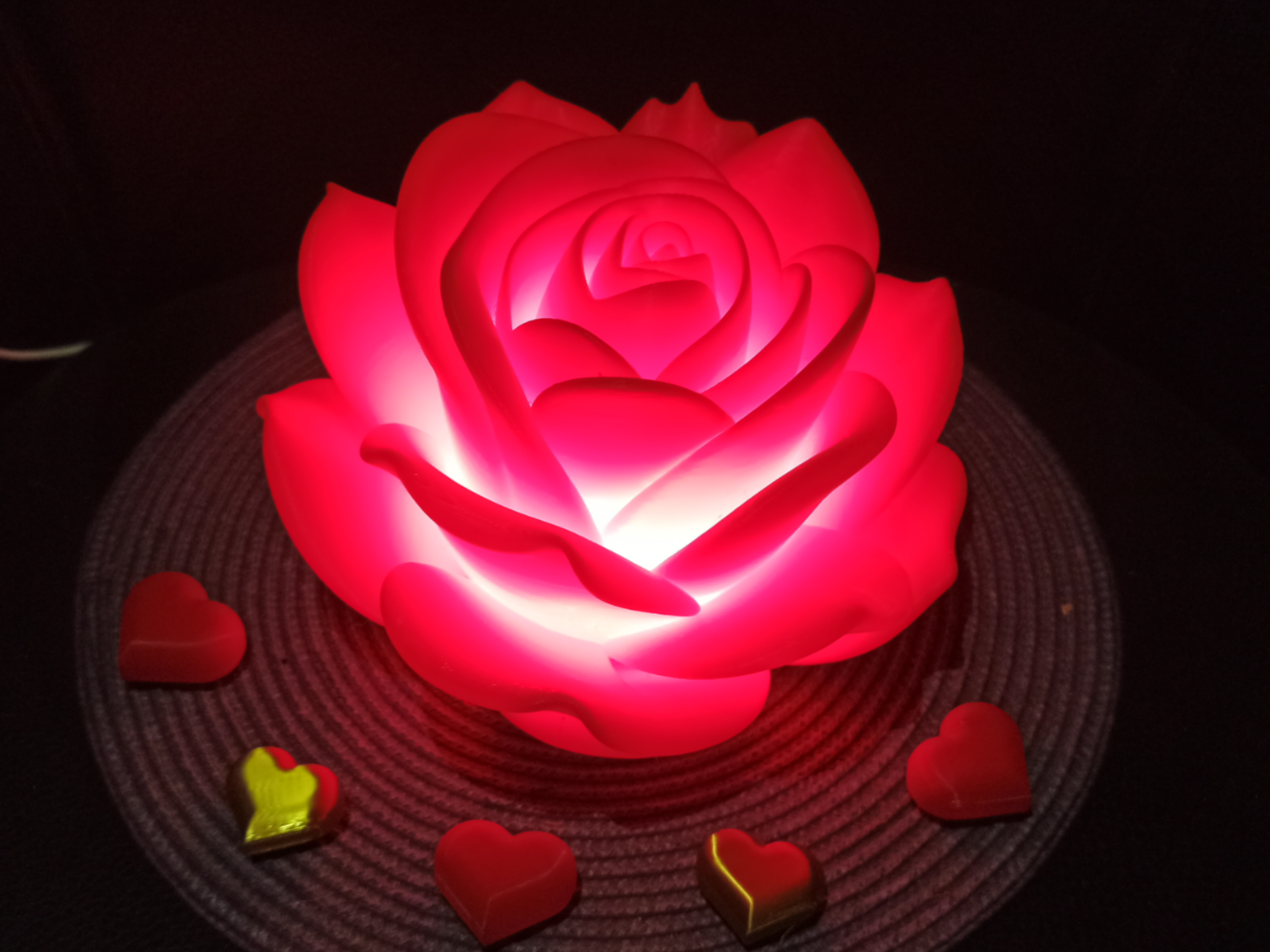 rose love lamp led kit 001