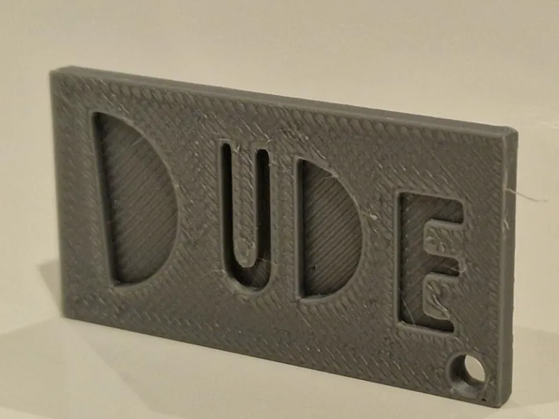 Funky DUDE Nameplate