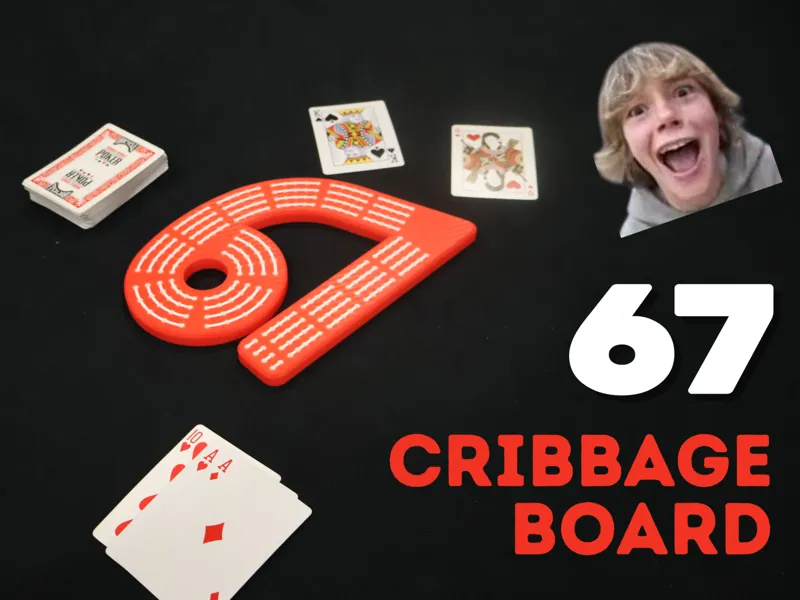 67 Cribbage Board
