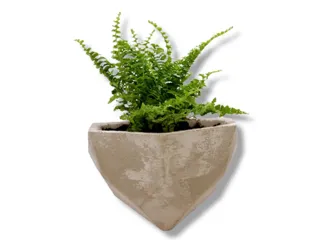 Wandgefäß Pflanztopf Lowpoly aus Beton Gießform 