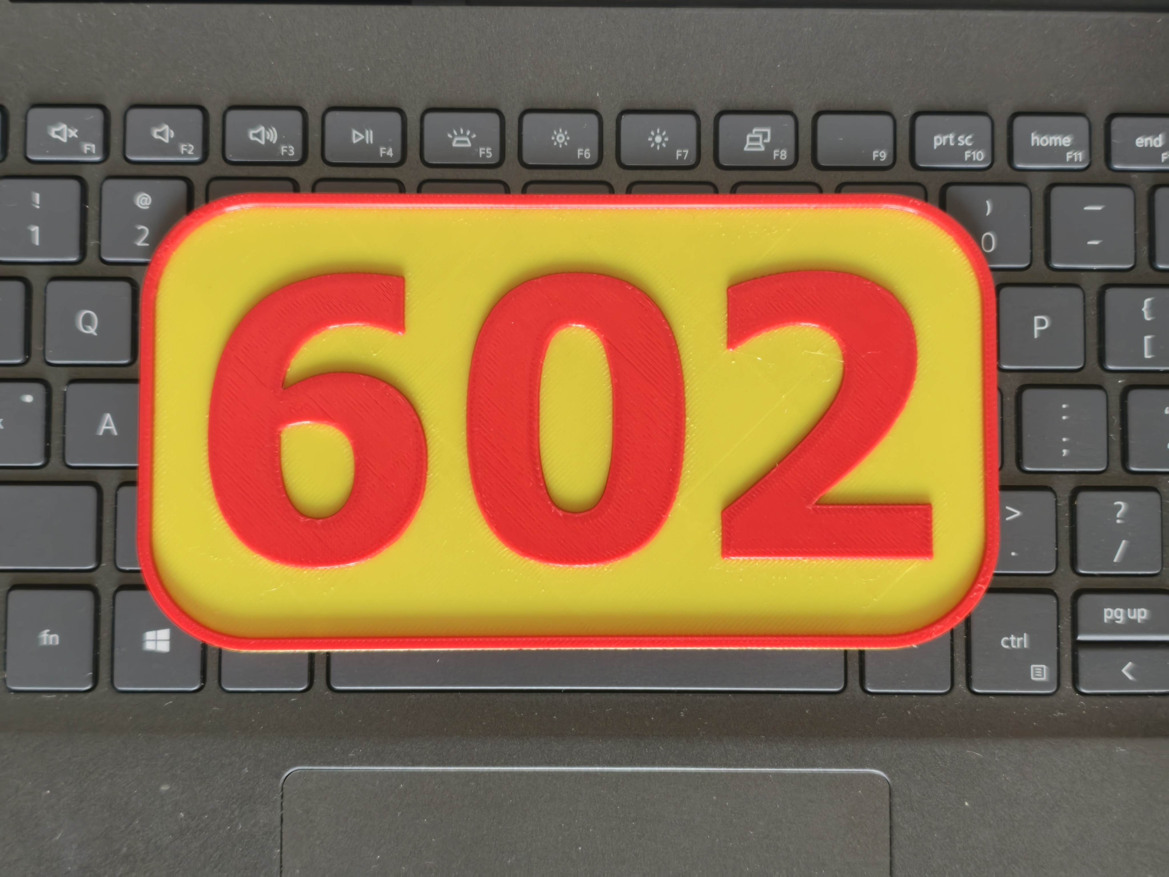 Miniatura 1 do modelo 3D 极简立体门牌3/4位数字，大小双尺寸，省耗材款