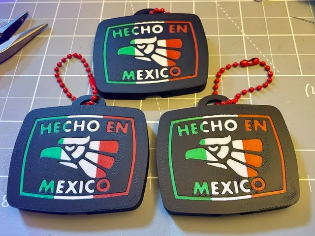 Hecho en Mexico keychain