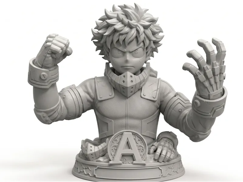 Deku (Izuku Midoriya) Bust - My Hero Academia
