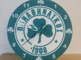 Greek Football Clubs Desktop Clock