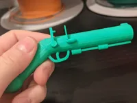 Pistolet à silex décoratif style low-poly — photo 2