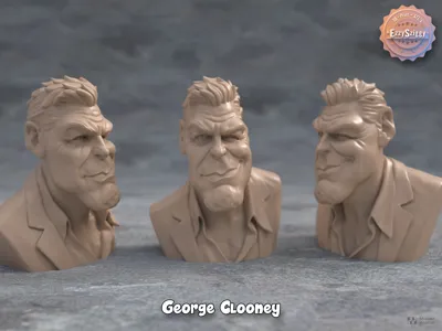 George Clooney Caricature Bust