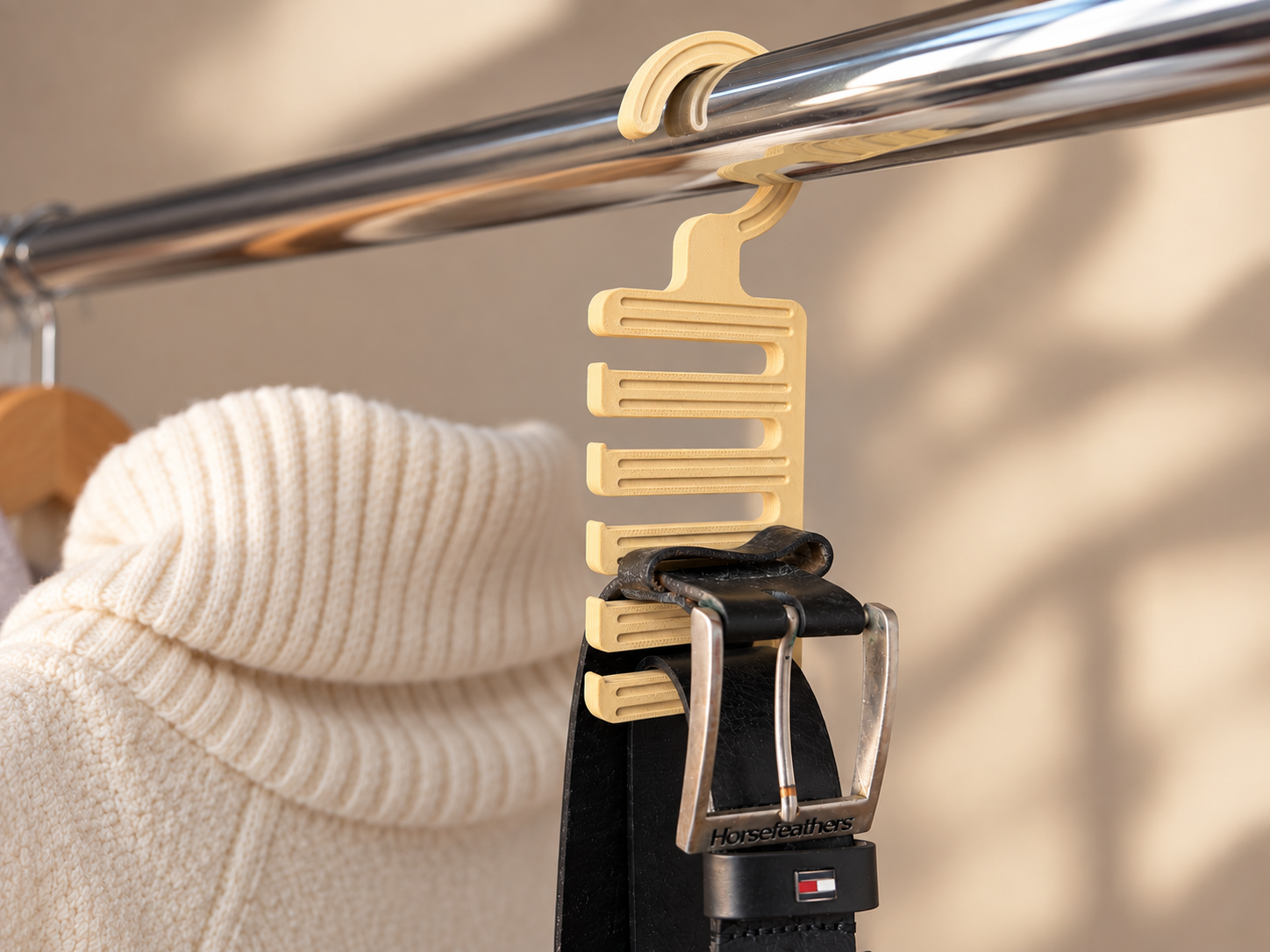 Space Saving Belt Hanger – Closet Organizer 3D model