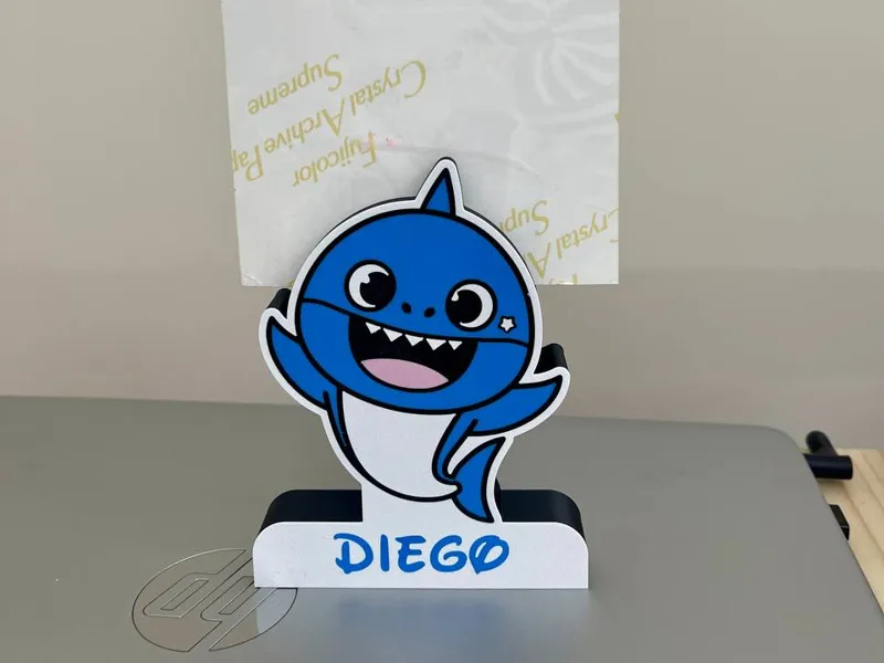 FRAME PORTAFOTO - Baby Shark nome personalizzato