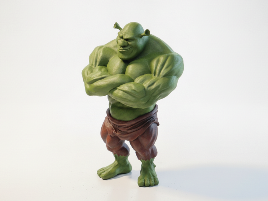 Buff Shrek Figurine Collectible 3D Printable
