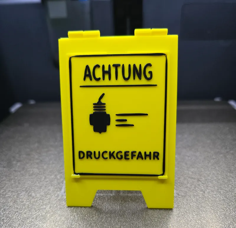 ACHTUNG DRUCKGEFAHR Schild
