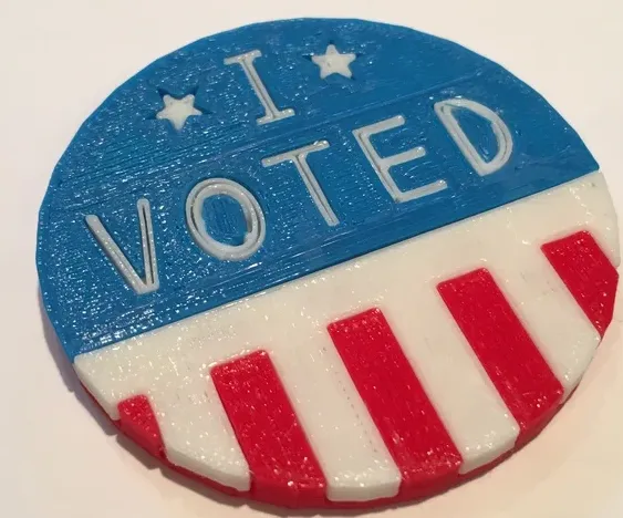 I voted pin