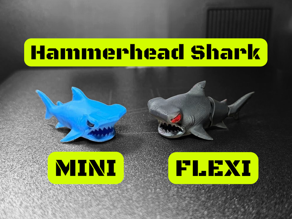 Mini Hammerhead Shark Duo (Flexi & AMS Solid)