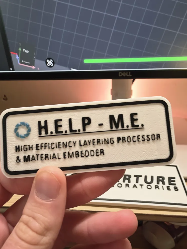Aperture Science A1 Sign - Free 3D Print Model - MakerWorld