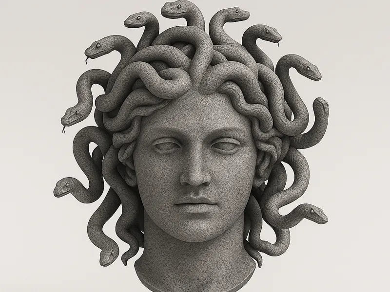 Medusa Sculpture – Mythical Greek Decorative Model