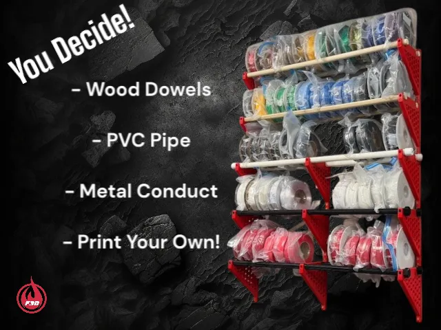 Ultimate Filament Wall Rack by Fireball 3D MakerWorld: Download Free 3D ...