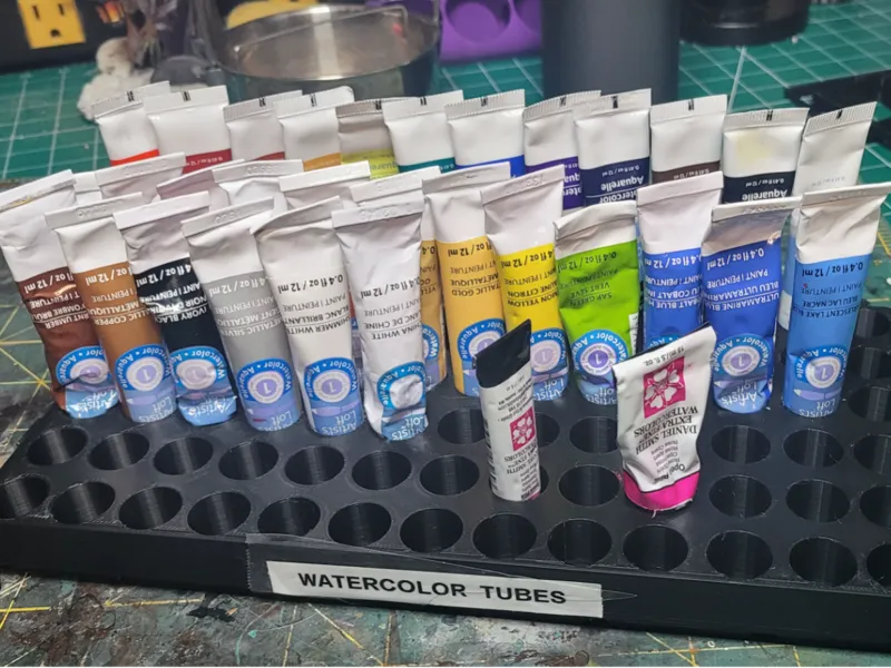 3x6 Gridfinity paint tube tray