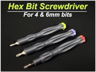 EDC Multi Bit Hex Precision Screwdriver Bit 4&6mm