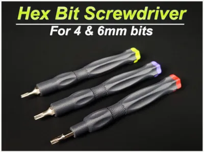 EDC Multi Bit Hex Precision Screwdriver Bit 4&6mm