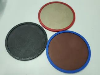 Coaster with Leather 1mm (simple)