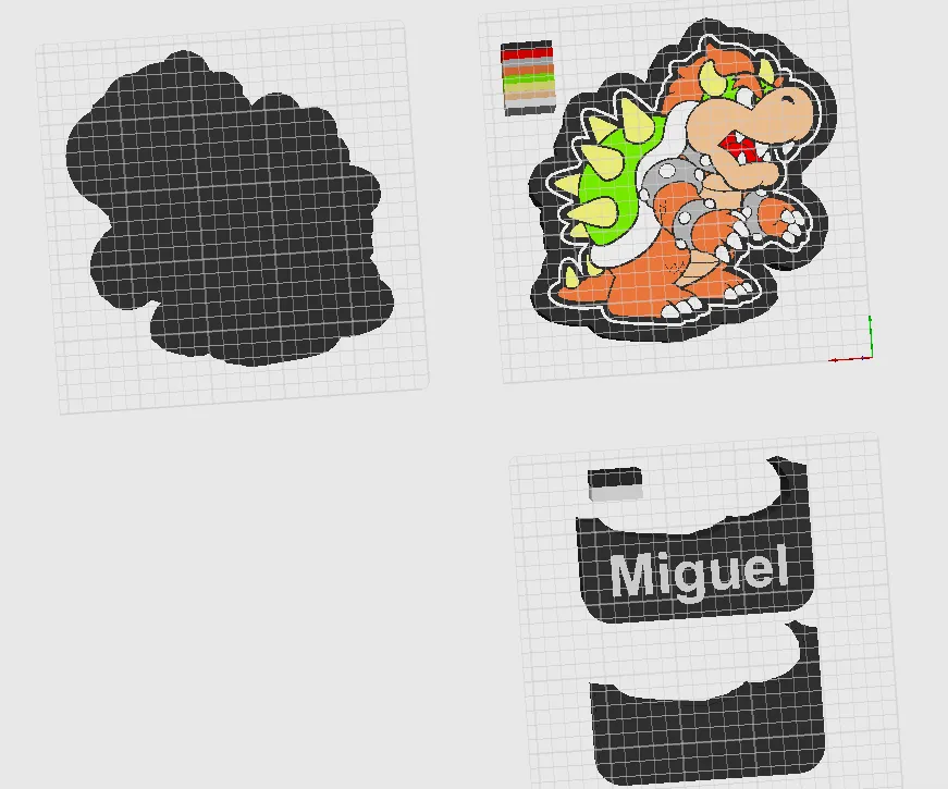 King Bowser Koopa LightBox customizede Name by miguelrua12 MakerWorld ...