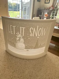 Lithophane courbe Let It Snow — photo 4