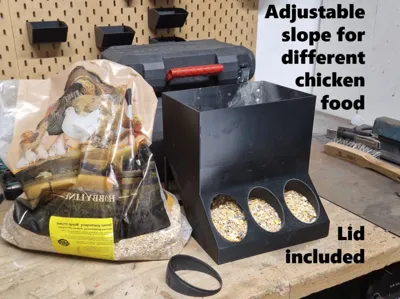 big chicken and bird feeder with adjustable slope