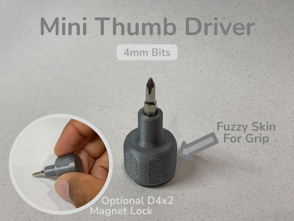 Mini Thumb Driver (For 4mm Bits)
