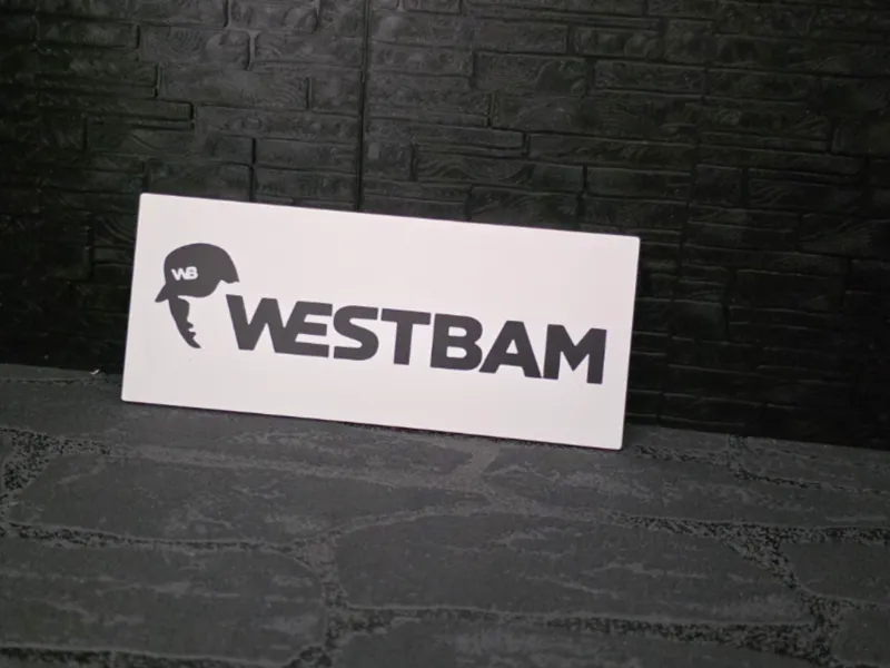 Magnet Schild " Westbam " Komplett