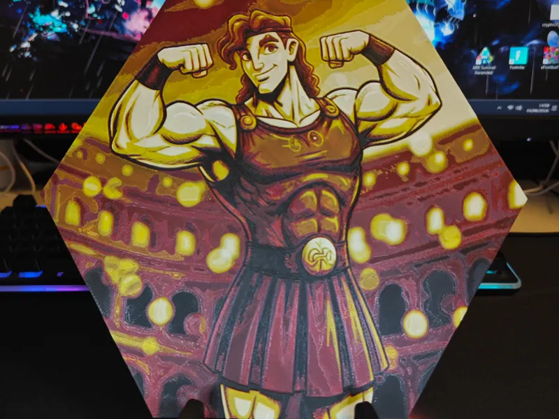 Hueforge Hercules | Disney modo panal