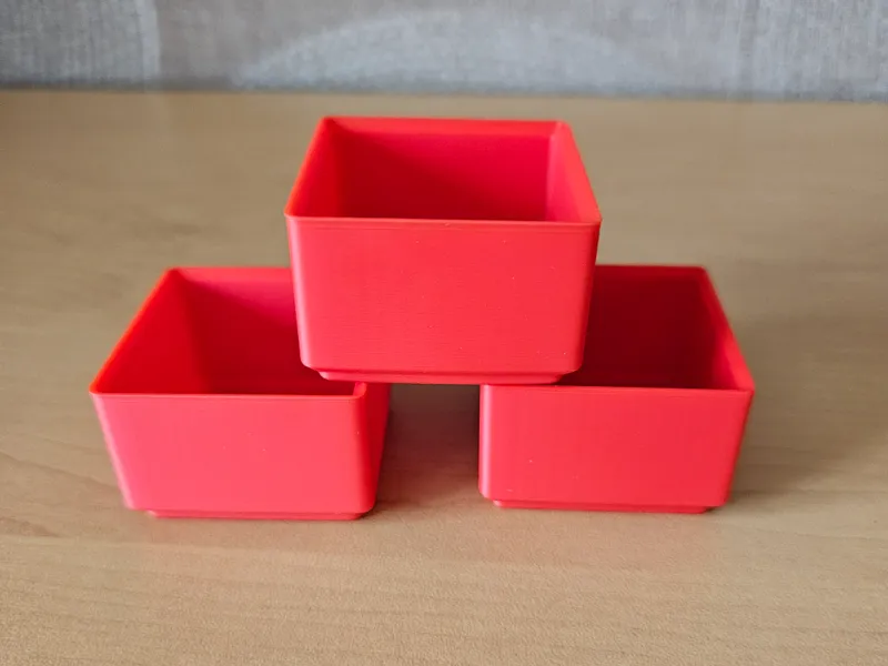 Stapelbaar Opbergpotje – 40x40x26.5 mm