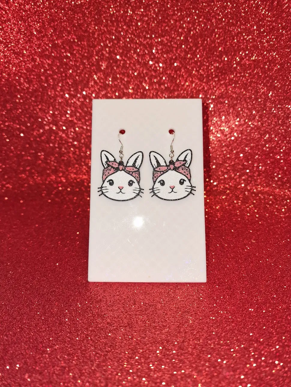 Bunny girl earrings view 2