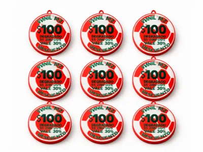 Assembled promotional vinyl ball keychain
