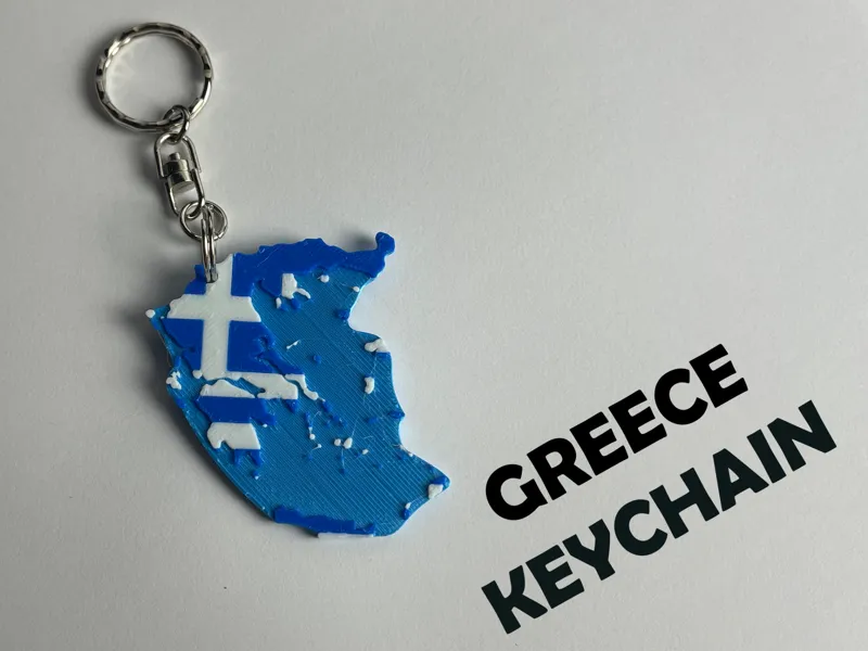 Greece Keychain – Country Silhouette