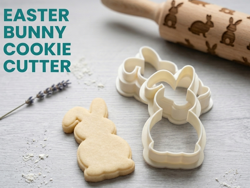 Easter Bunny Cokie Cutter - Flopped Ear