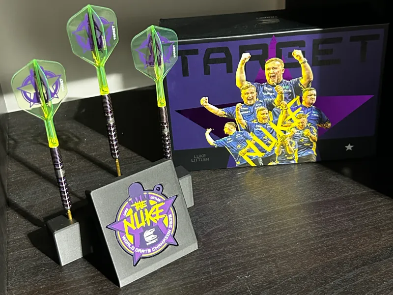 Luke Littler World Champion Darts Stand