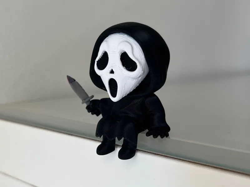 Adorable Chibi GhostFace Monitor & Halloween model