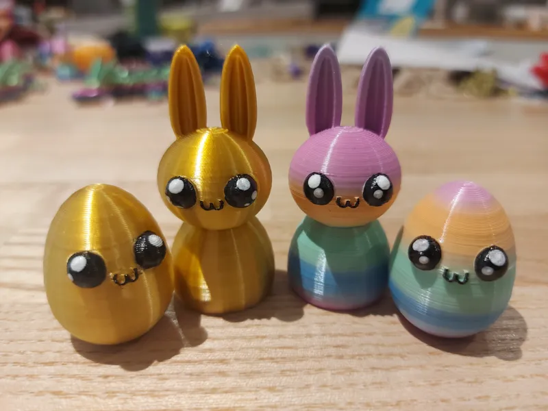 Chibi Easter Egg and Bunny