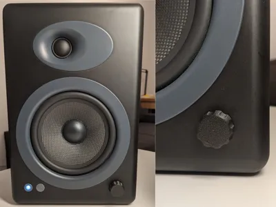 audioengine A5+ volume knob