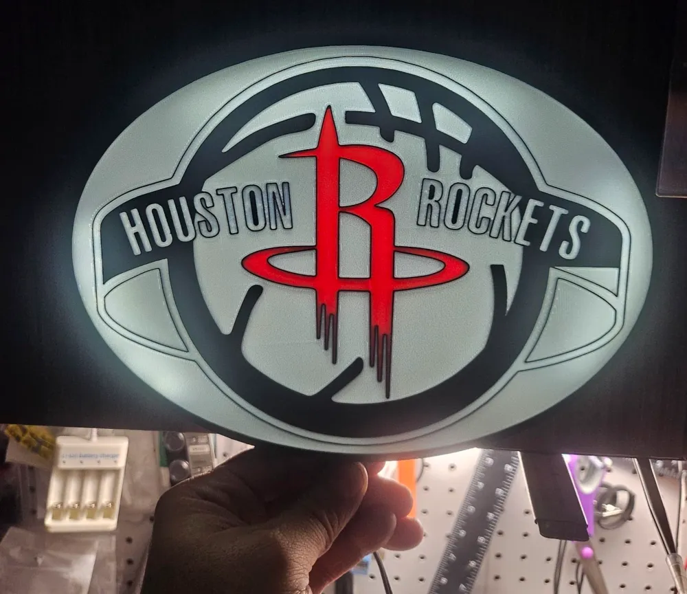Led Houston Rockets Logo Houston Rockets LED Lamp (Light Box) by NES 3DMakerWorld: Download Free ...