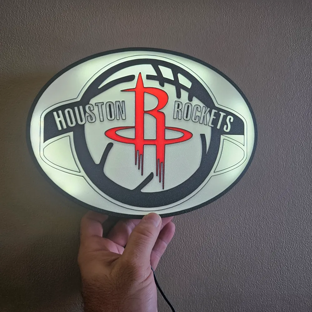 Led Houston Rockets Logo Houston Rockets LED Lamp (Light Box) by NES 3DMakerWorld: Download Free ...